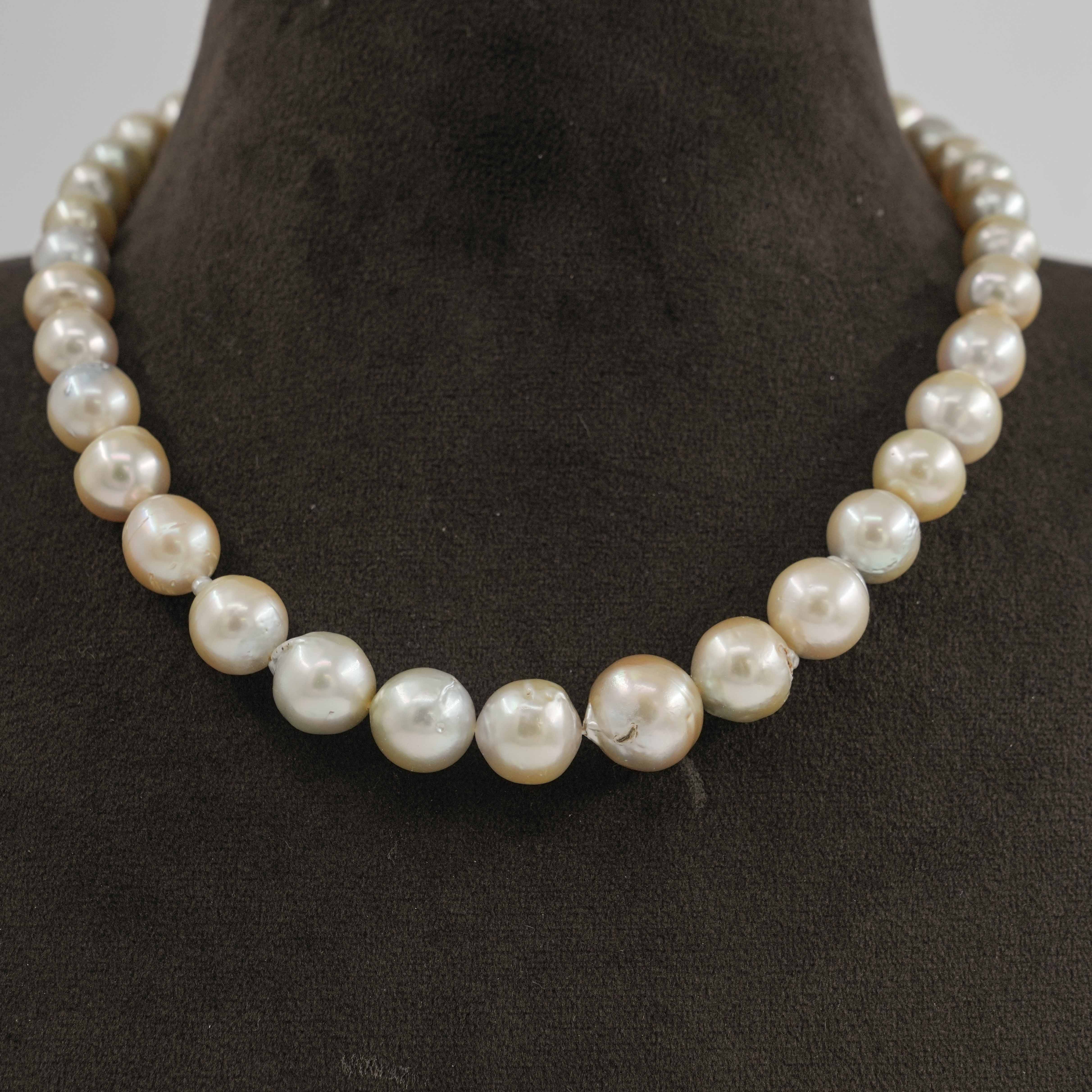The Pearl Atelier by Kabra Pearls - Uneven South Sea Pearl Necklace